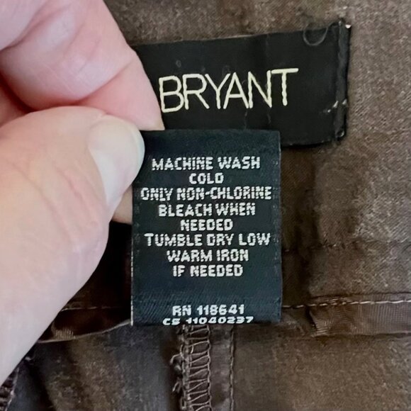 Lane Bryant Brown Cropped Stretch Pants Womens Size 20 Cotton/Spandex VGUC! - Picture 4 of 14